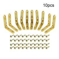 10pcs 90 Degree Hinges Wooden Box Zinc Alloy Hinge Folding Hinges With Screws Jewellery Case Cabinet Furniture Hardware