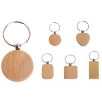 100 Pcs Keychain Diy Wooden Keychain Key Gift Mixed &amp; 20Pcs Blank Round Wooden Keychain Key Tag Gift