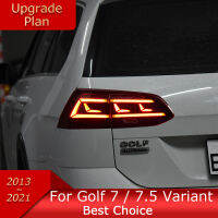 ไฟรถยนต์สไตล์ใหม่สำหรับกอล์ฟ7ตัวแปร2013-2017 Golf7.5 2018-2021 MK7.5 Alltrack ไฟ LED ออโต้ไฟท้ายอัพเกรดพาสสาทอุปกรณ์เสริม