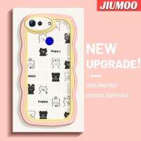 JIUMOO เคส V20เคสสำหรับ Honor โปร V30การ์ตูนหมีสุขสันต์ดีไซน์ใหม่สีสันสดใสเคสใสครีมน่ารักเคสมือถือกันกระแทกแบบใสขอบฝาครอบป้องกันแบบเรียบง่ายอ่อนโยน