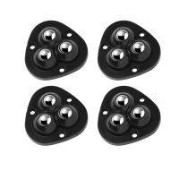 4Pcs/Set Self Adhesive Mute Ball Universal Wheel Stainless Steel Beads Pulley Storage Box Bedside Cupboard Mobile Base Accessory Furniture Protectors