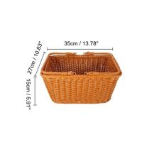 Durable Artificial Rattan Handmade Portable Picnic Basket Rattan Woven Supermarket Shopping Basket Rattan Basket