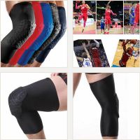 Hot Long Sleeve Honeycomb Knee Pad Crashproof Antislip Basketball Leg Protector Gear Supports Braces