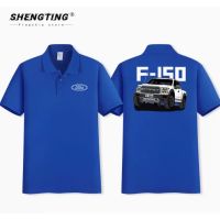 2023 New Fashion  FORD F-150 off-road vehicle club custom short-sleeved outdoor driving  POLO shirt，Size: XS-6XL Contact seller for personalized customization of name and logo