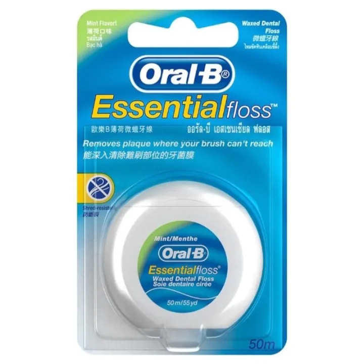 โปรโมชั่น ไหมขัดฟัน Oral-B รสมินต์ ยาว 50 เมตร Oral-B Waxed Dental ...