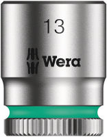 Wera Zyklop 8790 HMA 1/4" Socket, Hex head 13mm x Length 23mm,5003512001