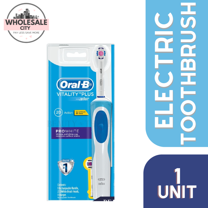 Oral-B Vitality Precision Clean Electric Toothbrush Pro White | Lazada PH