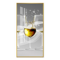Modern Minimalist Wine Glass Hanging Painting Restaurant Decoration Red Wine Glass Canvas Painting Wine Cabinet Wall Art Poster