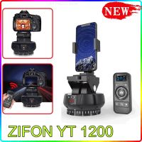 ZIFON กล้องสมาร์ทโฟน,YT-1200อัตโนมัติหัวพาโนรามาหมุนด้วยมอเตอร์ควบคุมระยะไกลกระทะเอียงเครื่องป้องกันขาตั้งกล้องวิดีโอสำหรับกล้องสมาร์ทโฟน