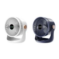 Household Table USB Rechargeable Air Circulation Electric Fan 2400MAh Battery Wall Mountable Cooling Ventilator Fan