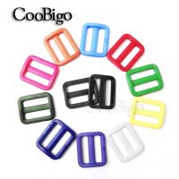 10pcs Color 1 quot;(25mm) Plastic Tri-Glides Slider Adjustable Buckle for Outdoor Backpack Webbing Moll Tactical Bag Part Accessories