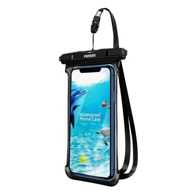 FONKEN Full View Waterproof Case for Phone Underwater Snow Rainforest Transparent Dry Bag Swimming Pouch Big Covers