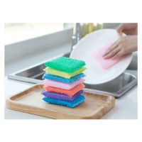 IKUNM--NEWEST HOT SALES 8Pcs/set Kitchen cleaning cloth strong decontamination dishwashing sponge dishwashing cloth  washing Sponge brush for kitchen