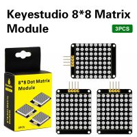 3PCS Keyestudio Red color common cathode I2C 8x8 LED dot Matrix module HT16K33 for Arduino UNO R3