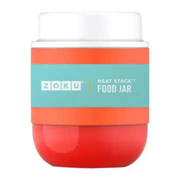 Zoku 10 oz. Neat Stack Food Jar in Orange