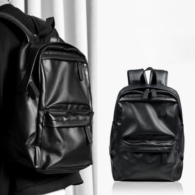 Laptop Backpack Backpack School Bag Mens Travel Bags PU Backpack Vintage Backpack Black Backpack Mens Backpack