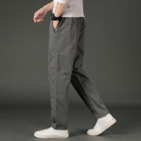 UAYESOK- MenS Cotton Casual Cargo Pants Multi Pocket  Cargo Pants Loose Straight Cut Work Jogger Pant