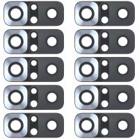 FixGadget 10 PCS Back Camera Lens for Xiaomi Redmi Note 10 4G M2101K7AI M2101K7AG(Silver)