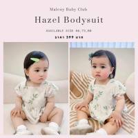 บอดี้สูทเด็กงานลายปักดอกไม้ จั้มแขน เนื้อผ้าฝ้ายนิ่ม ใส่สบาย  Hazel Bodysuit