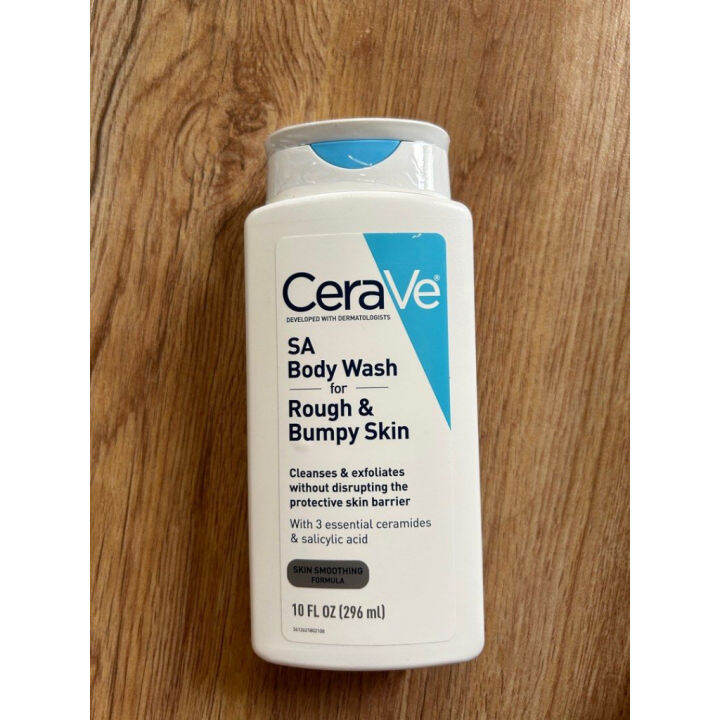 CeraVe SA Body Wash For Rough And Bumpy Skin With Ceramides And
