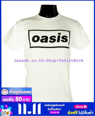 เสื้อวง OASIS โอเอซิส ไซส์ยุโรป เสื้อยืดสีขาว วงดนตรีร็อค เสื้อร็อค  OAS8058 ส่งจากไทย
