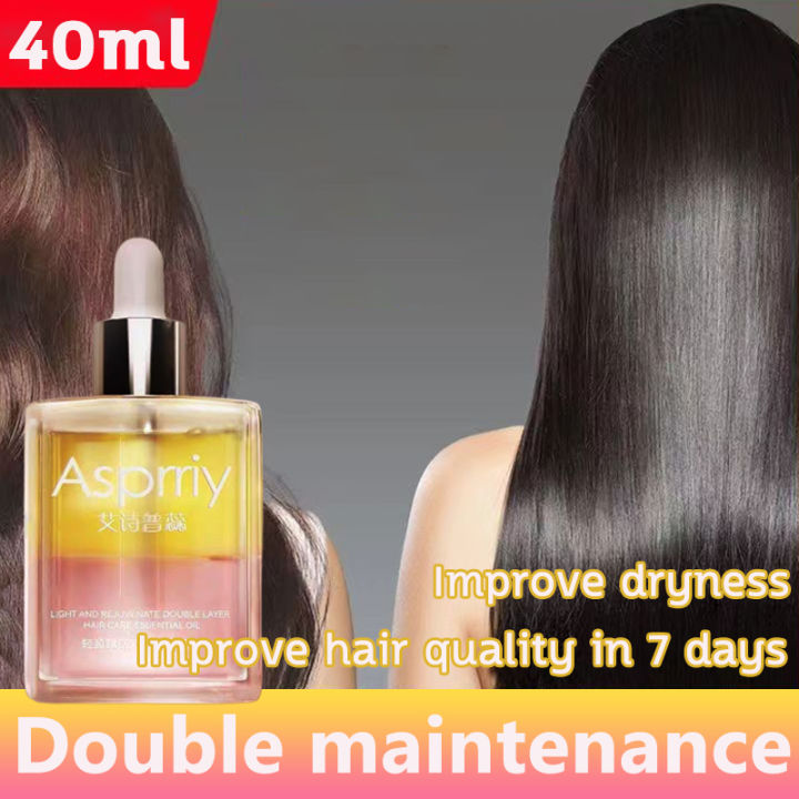 👩double Maintenance🧴 Hair Oil Double The Effect Repair Frizzy Hair Long Lasting Fragrance