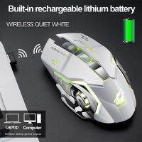 USB wireless charging bluetooth mouse Electroplating machine wireless mouse 1800DPI Optical resolution 7 color breath Basic Mice