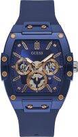 GUESS Mens Analog Watch Blue Silicone Strap-GW0203G7