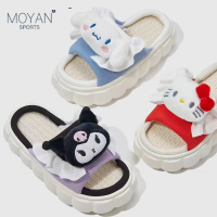 Moyan Sports  รองเท้าแตะหญิง รองเท้าแตะ แฟชั่น รองเท้าใส่ในบ้าน รองเท้าผู้หญิง รองเท้าแตะผู้หญิง รองเท้าแฟชั่น2023 อัพเกรดวัสดุ สบายขึ้น นุ่ม พื้นหนา เพิ่มสูง  B28G0M0 36Z230909