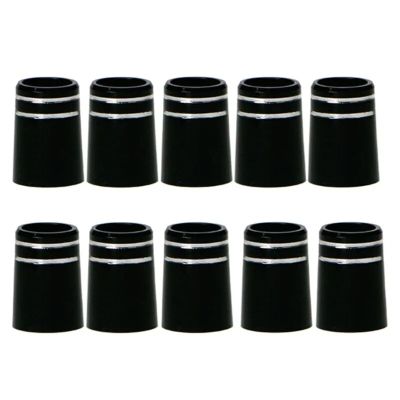 10Pcs Black Tip Size 0.370 Golf Ferrule Golf Club Shafts Accessory 20x13.8x9.3cm