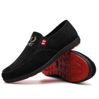 รองเท้าผ้าใบ รองเท้า รองเท้าหุ้มส้น รองเท้าผ้าใบผู้ชายNew Fashion Canvas Men Shoes Loafers Washed Vintage Sneaker Gym Shoes Men