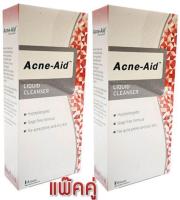 ACNE AID 100ml สบู่เหลวล้างหน้า แอคเน่-เอด  2 ขวด