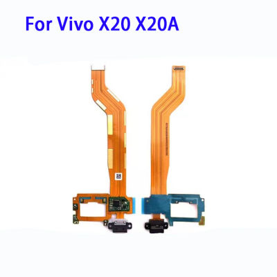 พอร์ตชาร์จไฟ USB ดั้งเดิมตัวเชื่อมต่อแบบแท่นยืดหยุ่นสายเคเบิลสำหรับเปลี่ยนสำหรับ Vivo X20 X20A