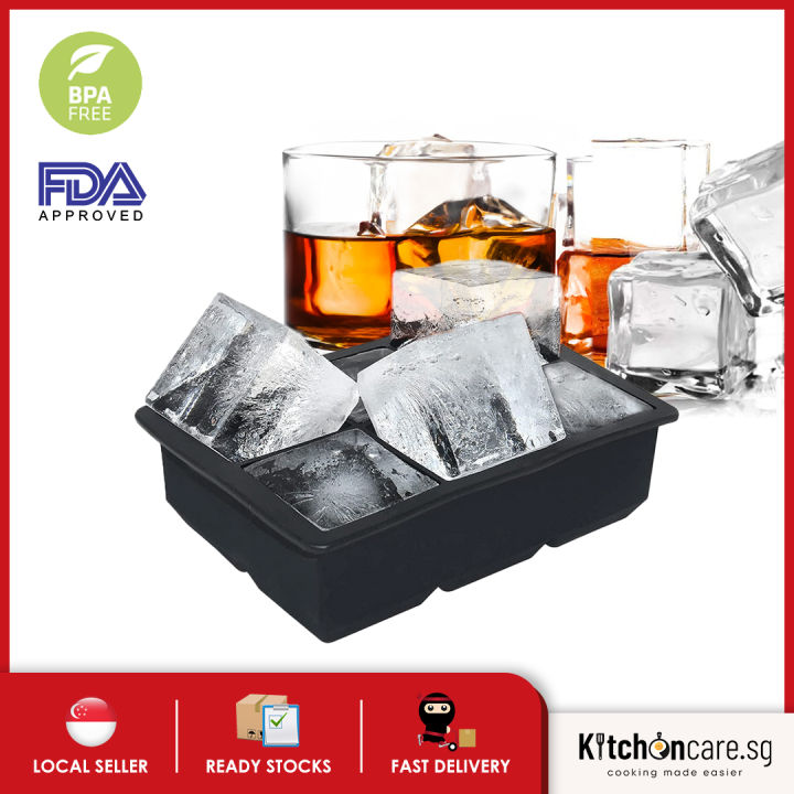 Silicone Ice Cube tray Mold for Whiskey, Cocktails, Juice, Freezer, Ice  Coffee, Jelly, Chocolate