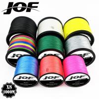 JOF คุณภาพสูง8 Strands 1000M 500M 300M PE Braided เอ็นตกปลาญี่ปุ่นหลายสีน้ำเค็มตกปลาสาน Superior เหนียวแน่นทนทานมาก Line