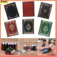 BRAIN 3PCS ของขวัญ มินิเฟอร์นิเจอร์ บ้านเล่น สามารถเปิดได้ อุปกรณ์ตุ๊กตา โมเดลหนังสือจิ๋ว อุปกรณ์ฉากบ้านตุ๊กตา