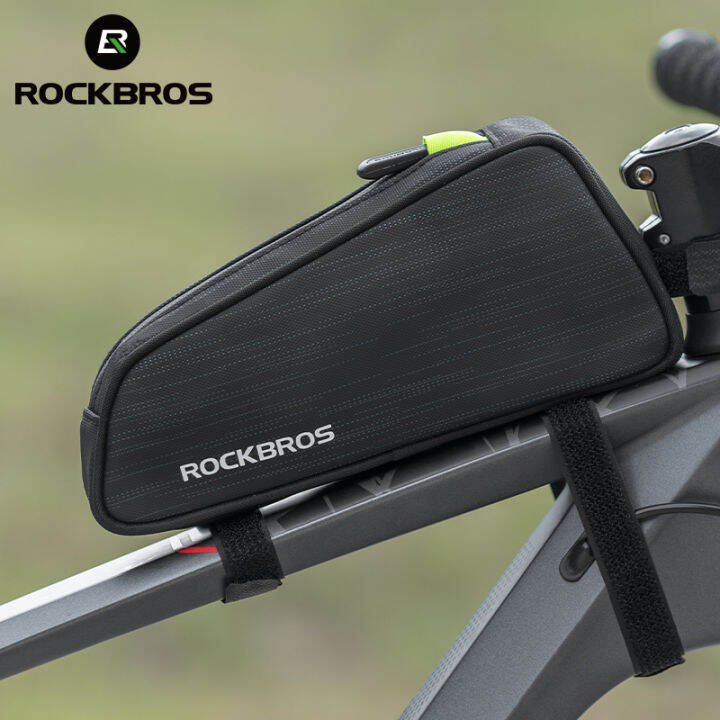 ROCKBROS Bike Bag Waterproof Zipper Front Tube Bag 1.1L Frame Bag