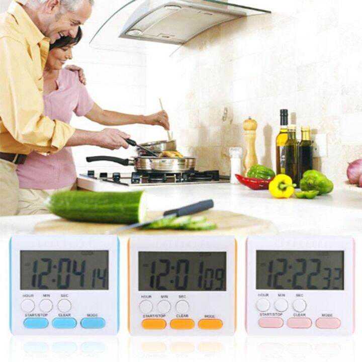 LINUAI Supplies Electric with Stand Multifunctional Large Timers LCD