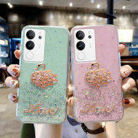 เคสโทรศัพท์vivo v29 5g 2023ด้วยเพชรสุดหรูลายหงส์เลิฟลายท้องฟ้าแจ่มจรัสปลอกอ่อนยางใสเคส Vivo V29 5Gเคสโทรศัพท์สวยงาม