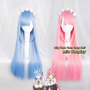 Sẵn Rem Wig tóc giả cosplay Ram và Rem long hair - Re Zero ver long hair