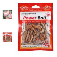 1กระเป๋าแห้ง Sandworms Fishing Lure เป็นมิตรกับสิ่งแวดล้อมหนอนแห้งที่พักผ่อนหย่อนใจ10G