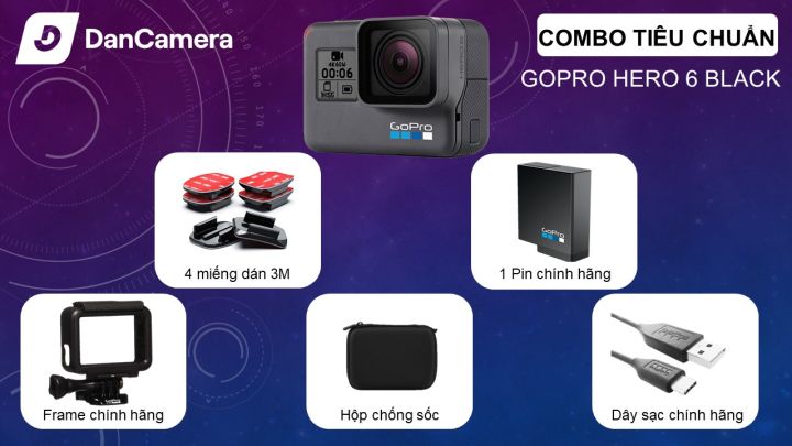 GoPro Hero 6 black - Bảo hành 1 đổi 1 trong 12 tháng | Lazada.vn