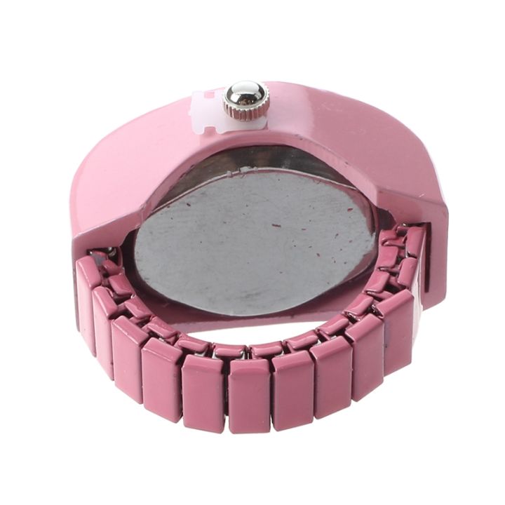 women-pink-alloy-quartz-pocket-finger-ring-watch-rhinestone-round-dial