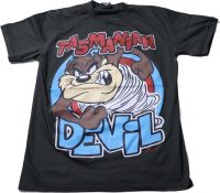 เสื้อยืดการ์ตูน แทสมาเนียน เดวิล (Tasmanian Devil) สีดำ M/L/XL