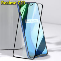 ส่งจากกรุงเทพ เก็บเงินปลายทาง ฟิล์มกระจก เต็มจอ กาวเต็มขอบดำ 9H For Realme C21 คุณภาพดี ติดง่าย