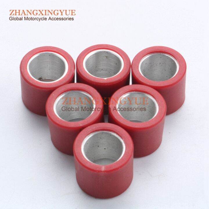 6pc-variator-rollers-roller-weights-19-x-17mm-5g-7g-9g-for-piaggio-125-hexagon-liberty-skipper-vespa-lx125-150-liberty-x8-x9