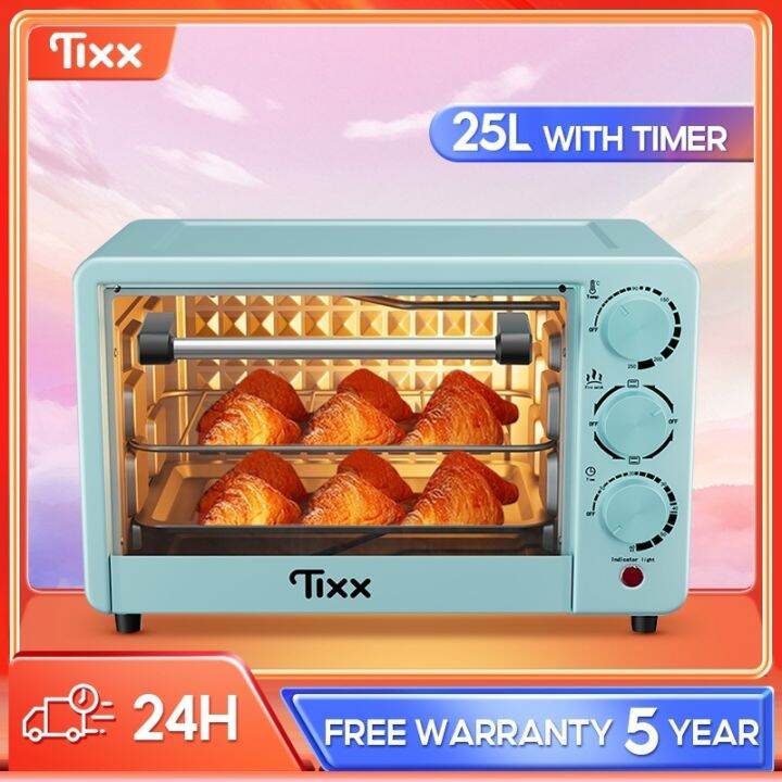 Tixx 25L Electric Oven For Baking MultiPurpose Household Kitchen Knob