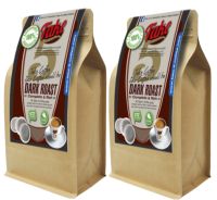 Senseo, Dark Roast Coffee, 2 x 36 pods,  Weight 2 x 250 g. - European Coffee the Asian way กาแฟคั่วบดอัดแผ่นสำเร็จรูํป 36 แผ่น