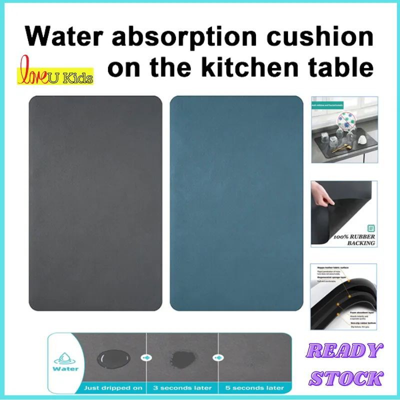 Kitchen Countertop Dish Drying Mat Washstand Anti-splash Sink Mat