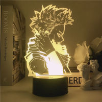 Anime Figure My Hero Academia Hitoshi Shinso 3D Night Light Child Bedroom Decor Boku No Hero Academia Acrylic Table Lamp Gift